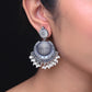 Subhadra Oxidised Earrings Chandbali Style