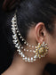 Gurinder White Gold Plated Ear Chain