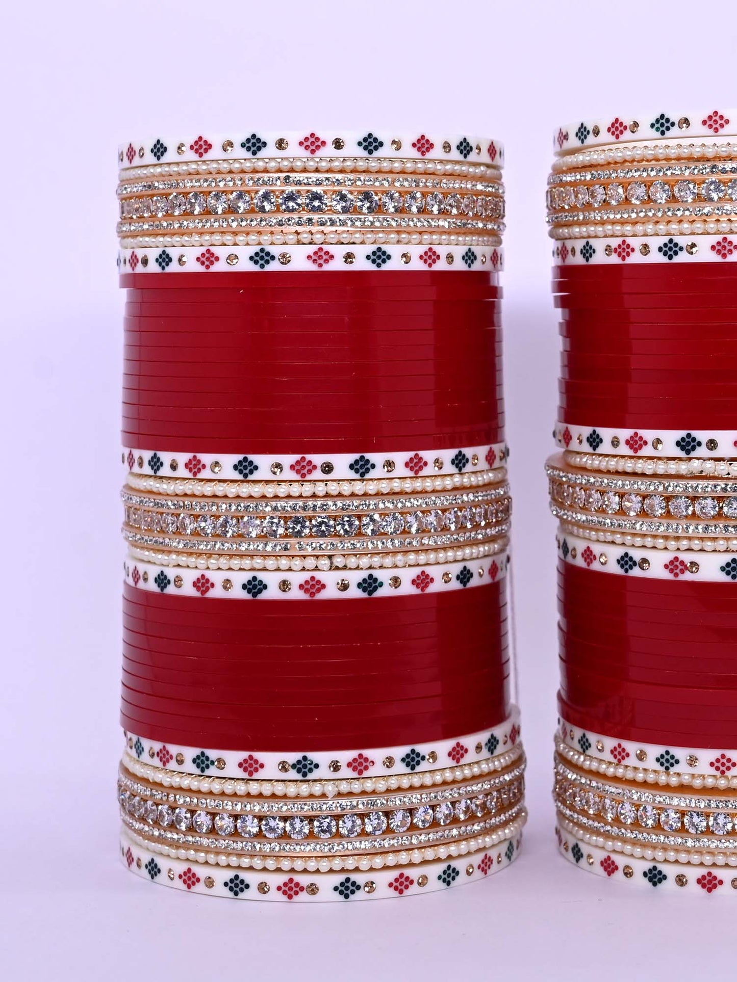 Aadrika Bridal Maroon Chura Set