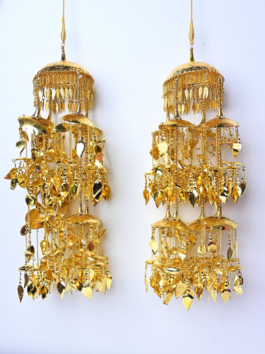 Bhumi Golden Gold Plated Long Hanging Kalire