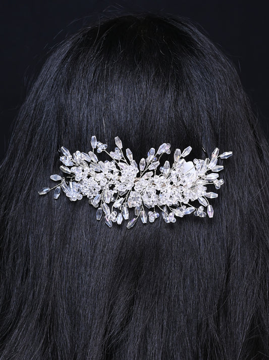 Sitara White Beads Hair Accessories