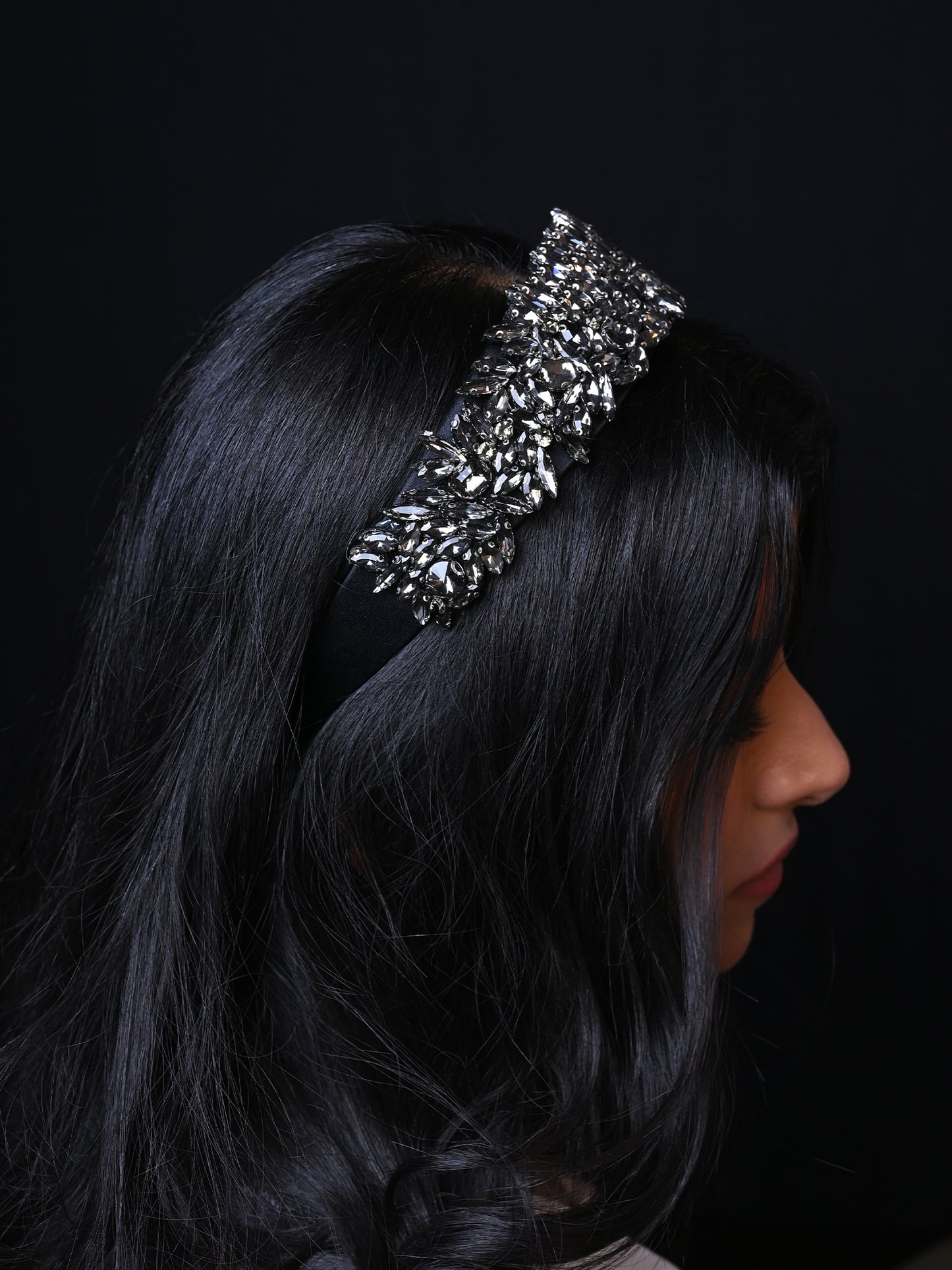 Niya Black Stone Hairband