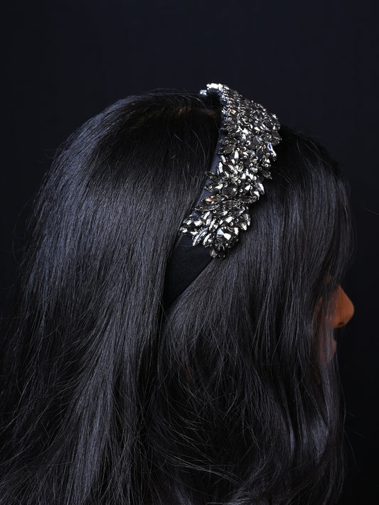 Niya Black Stone Hairband