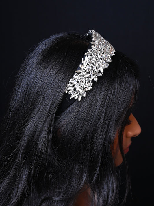 Sujata White Stone Hairband