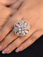 Niharika Floral Baby Pink American Diamond Ring