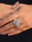 Nilshikha Silver American Diamond Ring With Marquise Stone