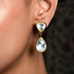 Arshi White Gold Plated Kundan Earrings