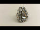 Hemakshi Diamonds Gold & Rhodium Plated Victorian Ring