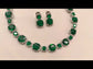 Dikshita Emerald Single Line American Diamond Set