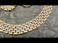 Azma Broad Real Looking Diamond Gold Plated Necklace Set