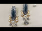 Aashna Navy Blue Two Tone Polish Boutique Earrings