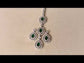 Simone Green Emerald American Diamond Silver Plated Teeka