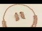 Saniya American Diamond Rose Gold Plated Necklace Set