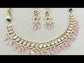 Raihana Baby Pink Diamond Gold Plated Kundan Set