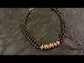 Shanti Diamond Piece With Black Beads Gold Plated Hand Mangal Sutra