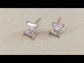 Ravee American Diamond Rose Plated Beautiful Stud