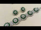 Neelofar Green Diamond Silver Plated Necklace Set