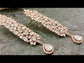 Daksha Rose Gold Plated White Diamond Earrings