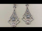 Drishti White Rhodium Plated Victorian Diamond Earrings