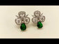 Rekha American Diamond Green Emerald Tops
