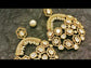 Aasha White Diamond Stone Gold Plated Kundan Earrings