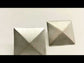 Evelyn Square Silver Stud
